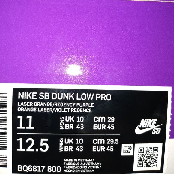 Nike SB DUNK LOW PRO LAKERS - Picture 2 of 3